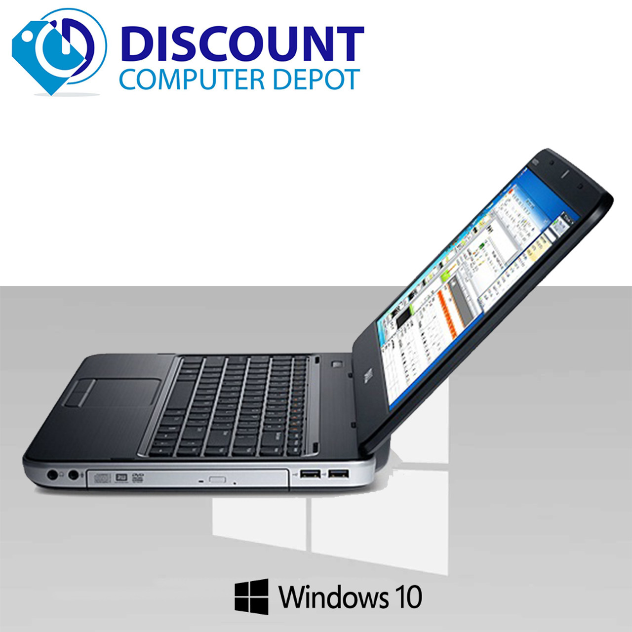 Dell Vostro 1440 14 I3 Laptop Windows 10 4GB Ram 128GB SSD Hard Drive  DVD-RW WiFi Power Adapter